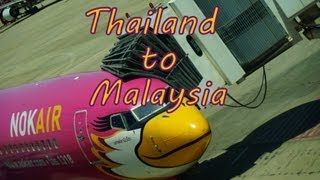 Border Crossing from Thailand to Malaysia | Flight with Nok Air to Hat Yai and a bus to Penang