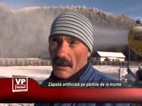 Zăpadă artificială pe pârtiile de la munte