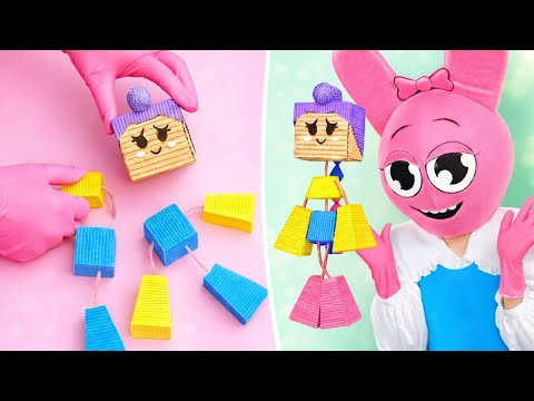 Rumi Joins the Sprunki Family! 🎉 Cardboard K-Pop Demon Hunters DIY Adventure ✂️🔥