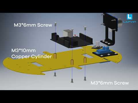 LAFVIN Smart Robot Car Kit Compatible With Arduino Include Uno R3