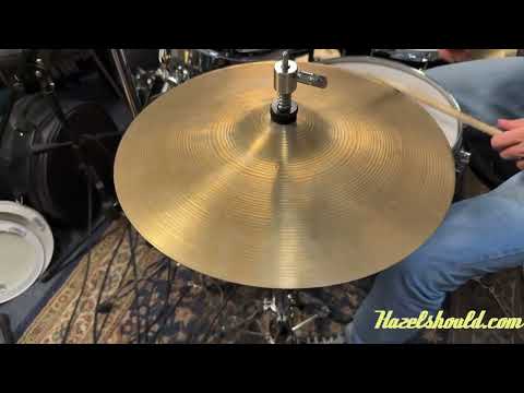 THIN 1960s Vintage Zildjian 14” EARLY New Beat Hihats ONLY 746 1280 g LIGHT COMPLEX! CLEAN! image 5