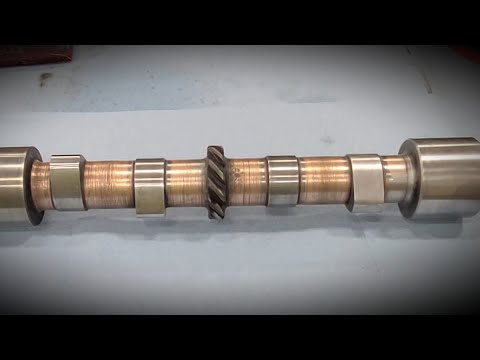 Caterpillar RD-4 Diesel Engine Camshaft Cleaning and Inspection