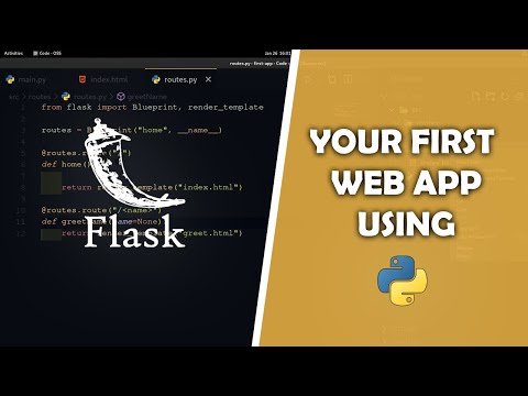 Make your first web application with Flask in Python