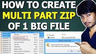 How to Split Big File into Parts of Zip or Rar