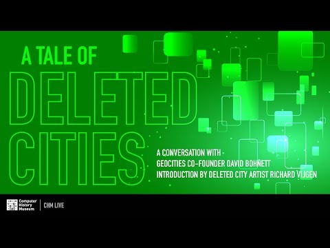 CHM Live | A Tale of Deleted Cities