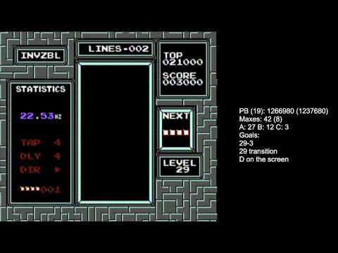 Invisible Tetris on the KillScreen