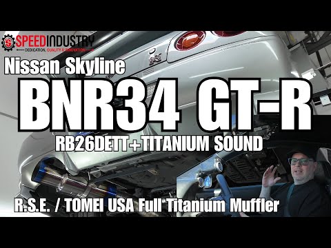 BNR34 Skyline GT-R RB26DETT – Speed Industry Installs TOMEI Expreme-Ti Full Titanium Muffler