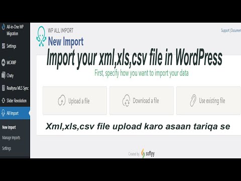 Import your xml, xls, csv file in WordPress easy way mein | 2023