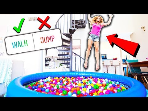24 Hours in a BALL PiT in my LiViNG ROOM! (you decide)