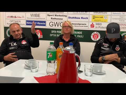 Pressekonferenz: FSV Optik Rathenow - FC Energie Cottbus