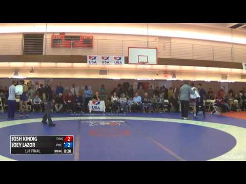 61 1/8 Final - Josh Kindig (Tar Heel WC) vs. Joey Lazor (Panther WC RTC)
