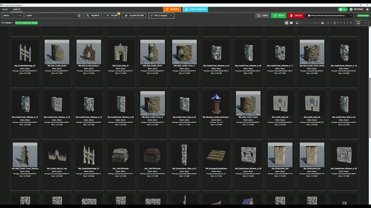 UE Organizer Asset Import Basic