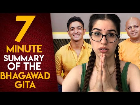 Monk Explains BHAGAWAD GITA In 7 Minutes REACTION