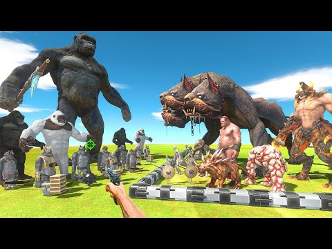 FPS Avatar Rescues Hell Monsters and Fights Mutant Primates - Animal Revolt Battle Simulator