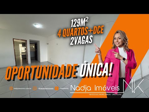 Apartamento de 129m² com 4 quartos + DCE a venda no Bessa - João Pessoa PB.