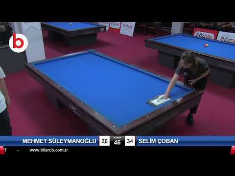 MEHMET SÜLEYMANOĞLU & SELİM ÇOBAN Bilardo Maçı - SAKARYA ÖZPAŞ CUP 2019-1.TUR