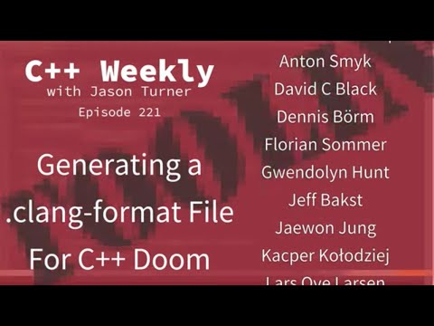 C++ Weekly - Ep 221 - Generating a .clang-format For C++ Doom