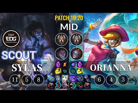 EDG Scout Sylas vs Orianna Mid - KR Patch 10.20
