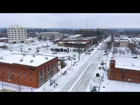 Rare snow and ice accumulations NW Alabama in Florence.