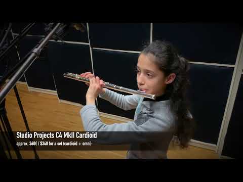 SE ELECTRONICS SE8 vs RODE NT5 vs OKTAVA MK012 vs STUDIO PROJECTS C4 - Flute Mic Shoot Out