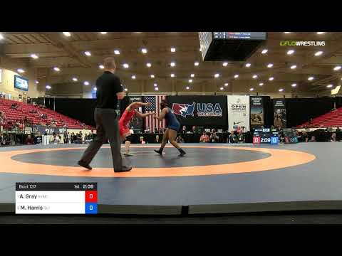 2018 Marine Corps US Open/Senior Women's Freestyle 76 Semis - Adeline Gray (NYAC) Vs. Mariah Harri