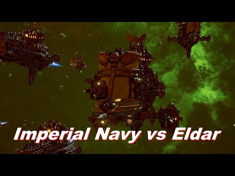 Imperial Navy vs Eldar! Rank 172, Heroic Difficulty, 1500 Points - Battlefleet Gothic Armada