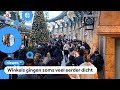 Heel druk in winkelstraten in grote steden