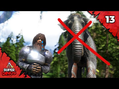 ARK Super DINOS - NUNCA mais vou DOMAR um DEINOTHERIUM [EP13]