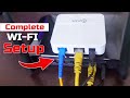 Complete WIFI installation, Setup WIFI Router and ONU, Complete broadband connection setup