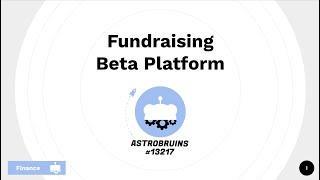 FUNDRAISING PLATFORM FOR ROBOTICS TEAMS