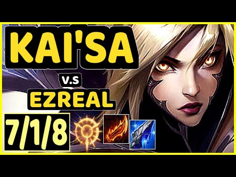 FREEZE (KAI'SA) vs EZREAL - 7/1/8 KDA BOTTOM ADC GAMEPLAY - EUW Ranked GRANDMASTER