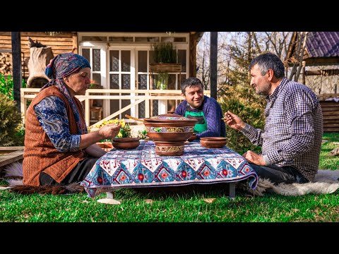 Cooking A Cozy Village Winter Lunch 🏡🔥