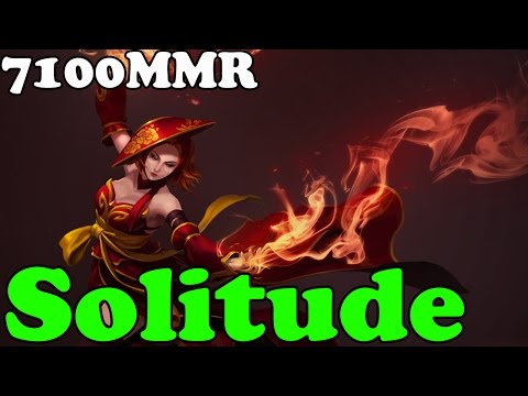 Dota 2 - Solitude 7100 MMR Plays Lina vol 2 - Ranked Match Gameplay
