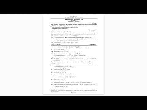 Bacalaureat 2024 - Tehnologic - Sesiune speciala