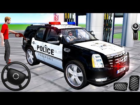 Police Cadillac Escalade Driving - Offroad Cop's Jeep 4x4 Driver Simulator - Android GamePlay