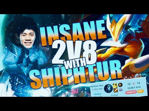 RANK 1 KINDRED FOREST WITHIN PULLS OFF THE 2V8 WITH SHIPHTUR - League of Legends