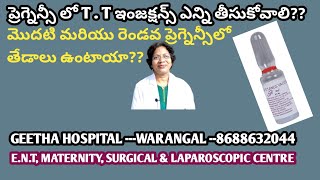 Pregnancy లో T.T INJECTIONS ఎప్పుడు వేసుకోవాలి?? TOTAL గా ఎన్ని వేసుకోవాలి?#drmadageetha