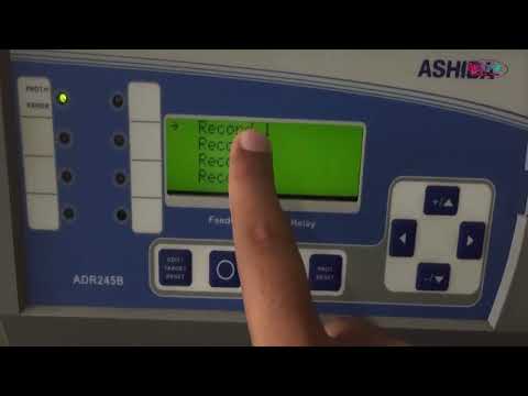 How to read fault record in Ashida ADR245B Over current Relay