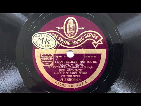 ODEON SWING 286044: RED McKENZIE I Can't Believe You're In Love... - JOE VENUTI Little Girl 1931 NYC