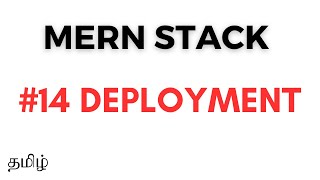 Download the video "MERN Stack in Tamil - #14 Deployment | using Render Hosting"