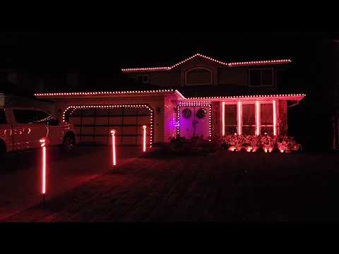 2019 Halloween light show with pixels
