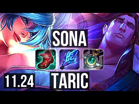 SONA & Draven vs TARIC & Jinx (SUP) (DEFEAT) | Rank 2 Sona, 0/1/5 | NA Challenger | 11.24