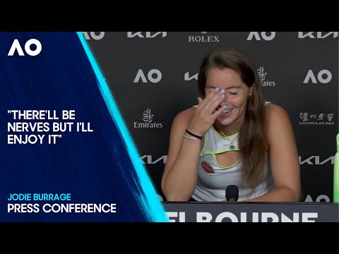 Jodie Burrage Press Conference | Australian Open 2025 First Round