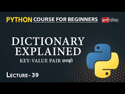 Python Dictionary Lecture 39 Python For Beginners