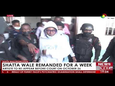 Shatta Wale Prosecution:  Artiste Remanded For A Week