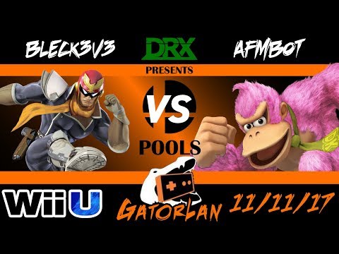 GatorLan Fall 2017 - POOLS - Bleck3v3 ( Captain Falcon) vs. Afmbot (Donkey Kong) - Smash 4 - Wii U