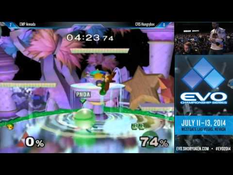 EVO 2014 - Super Smash Bros Melee - Armada (Young Link) vs Hungrybox (Jigglypuff)