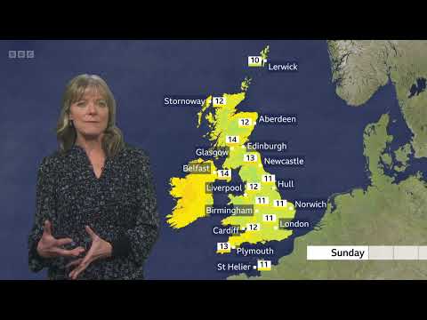 BBC weather today in UK - December 14th, 2025