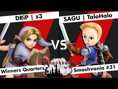 DRiP | z3 (Young Link) vs SAGU | TaloHalo (Mii Swordfighter) - WQF - Smashvania #31
