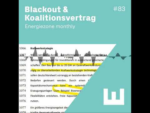E#83 Blackout und Koalitionsvertrag im Energiezone monthly - ENERGIEZONE
